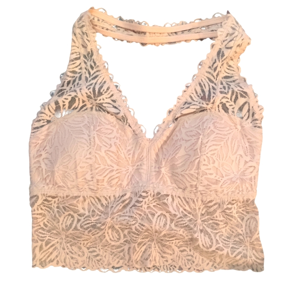 Aerie- Lace Halter Bralette, Size M
